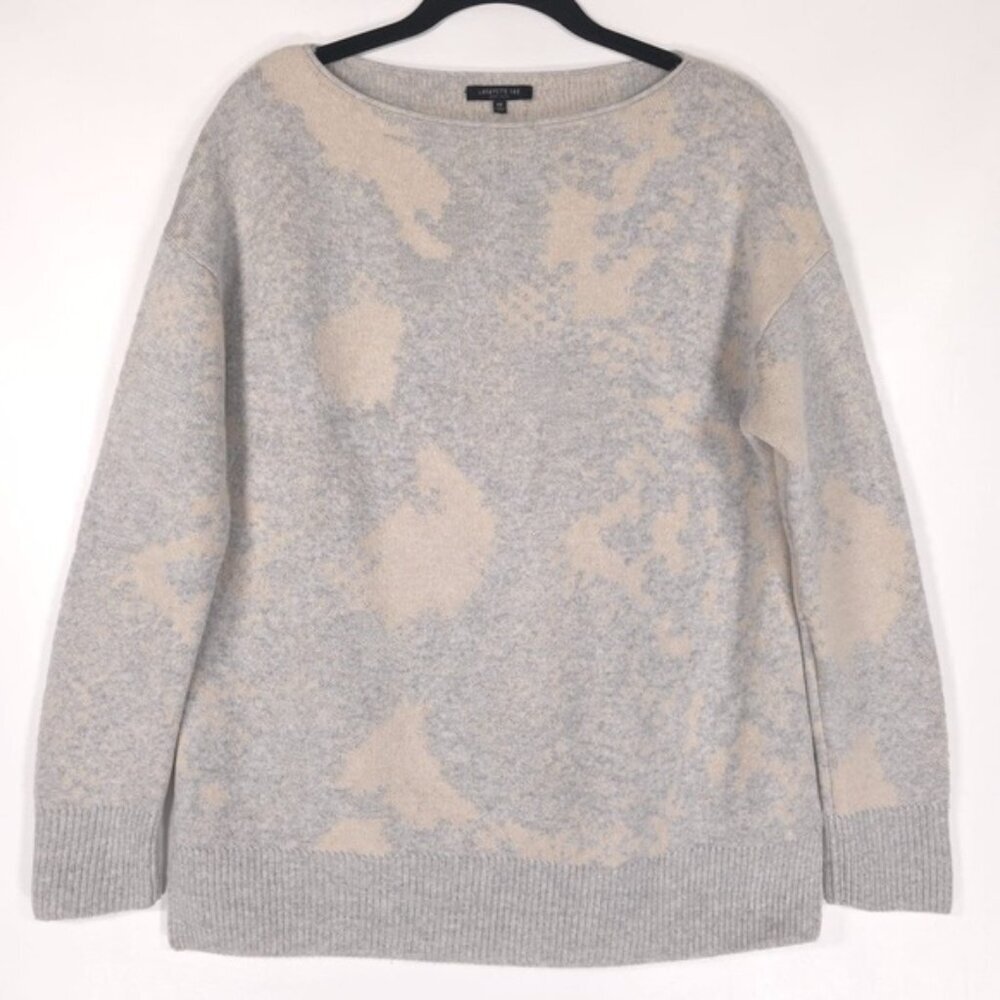 LAFAYETTE 148 Women’s CASHMERE SILK Blend Bateau Neck Knit Sweater Size XS